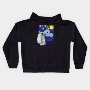 Starry Night In Space Kids Hoodie